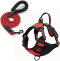 Arnes Y Correa Perro Grande - Arnes De Lujo Talla M para Mascotas Adultos - Tela Oxford Resistente, Acolchado Suave, Correas Elásticas para Mayor Comodidad Y Circulación