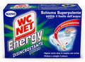 Wc Net - Energy descalcificador, limpiador antical en polvo para WC, espuma autolimpiante, 4 sobres x 1 paquete