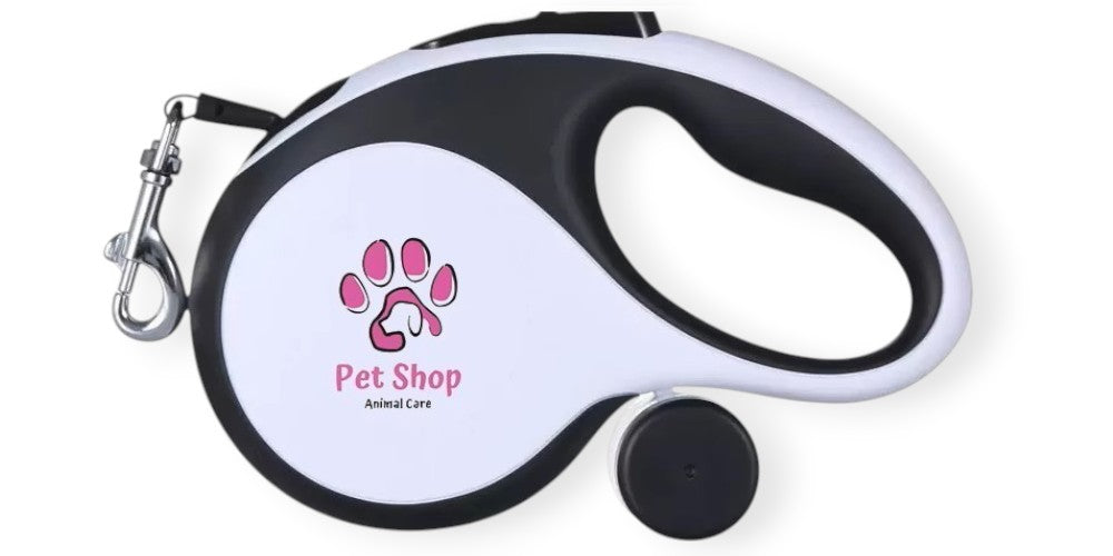 Correa Perro Extensible 5 metros talla L- Correa Retráctil Larga con Diseño Minimalista, Fácil Agarre y Frenado, Resistente y Duradera, Incluye Dispensador de Bolsas, Mango Antideslizante